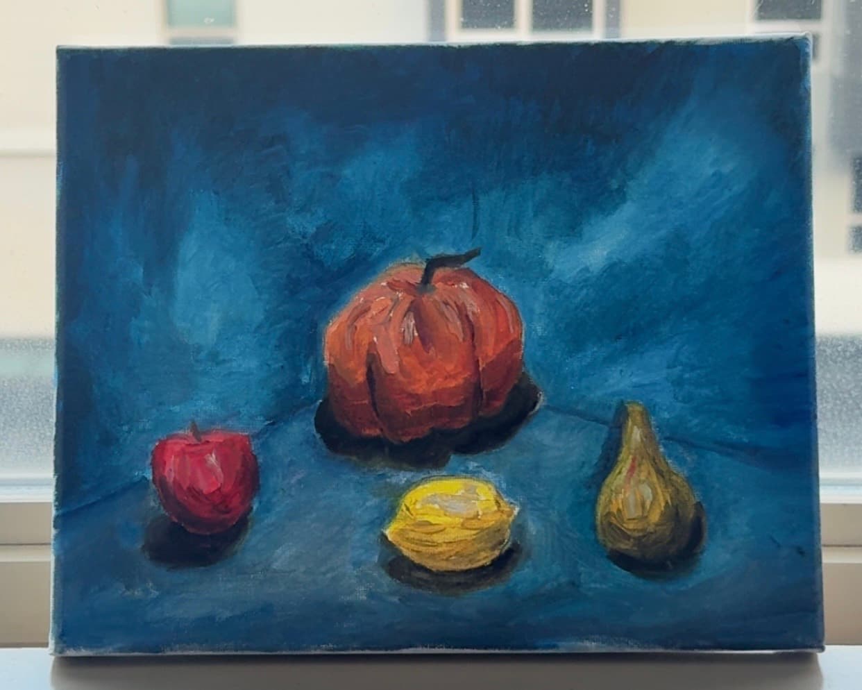 A still life painting of some fruits